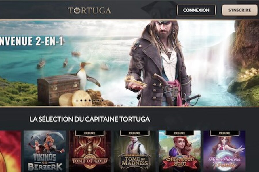 Tortuga Casino : Créez votre compte joueur